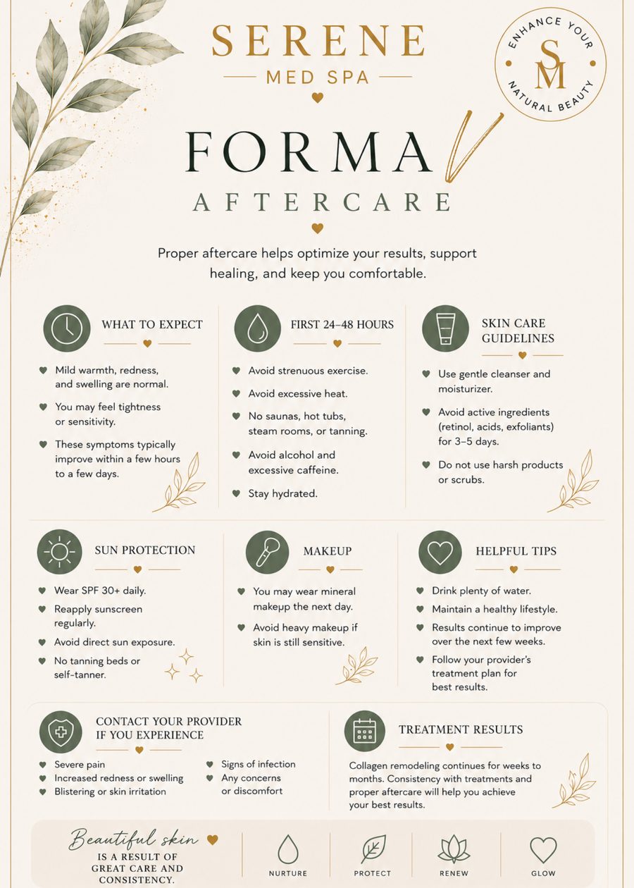 Forma aftercare card