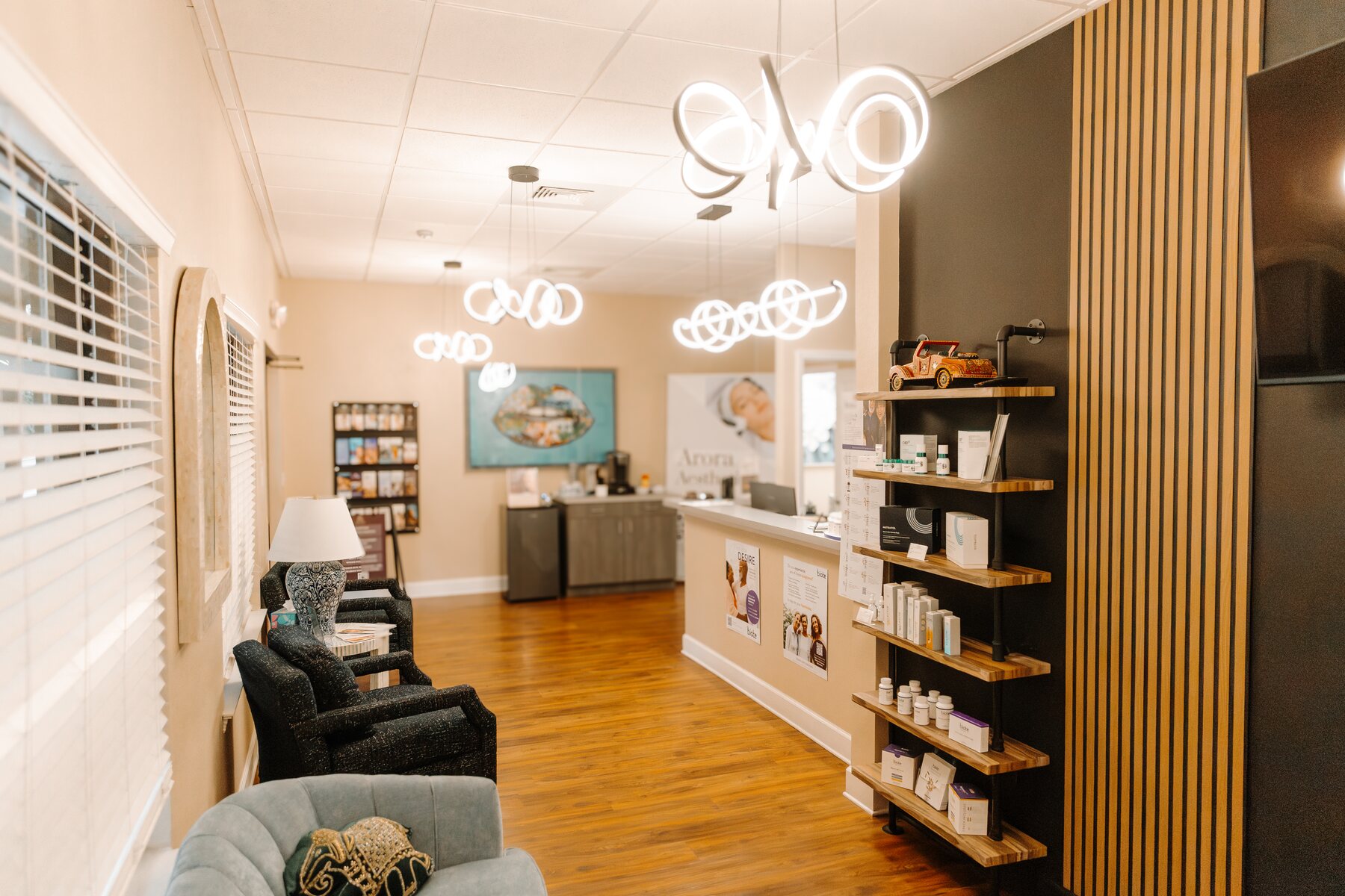 Serene Med Spa Hudson lobby — serving Aurora